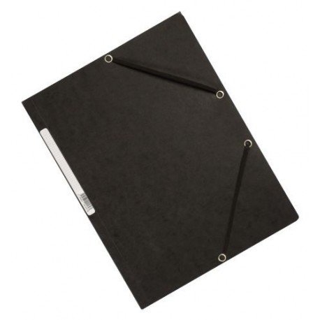 Preisvergleich Produktbild Q-Connect KF02169 Flügelmappen Gummizugmappe Karton schwarz