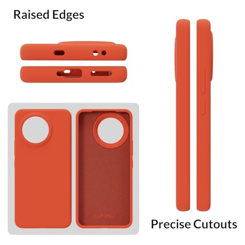 Image of SPRIG Compatible with Mi 14 Civi Premium SilkTone Back Cover Drop Tested Shock Proof Mobile Case for Men, Women, Boys and Girls with Camera Protection (Orange)