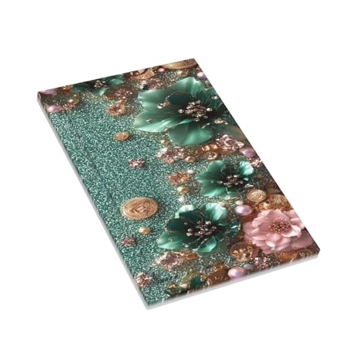 Decorative Switch Covers Plate Bling Green Rose Flowers Crystal Rhinestone Glitter 1 Gang No Device Single Blank Outlet Covers Wall Plate Cover Light Switch Plate Electrical Faceplate