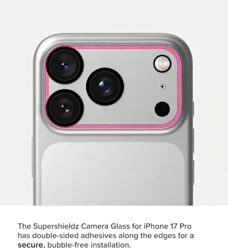 Image of Supershieldz X Koala Bear NeoGuard Camera Lens Protector Tempered Glass For iPhone 17 Pro with Installation Kit | Edge to Edge Coverage | Transparent | Pack of 2