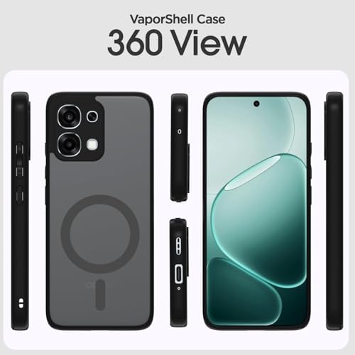 Image of Matte Smoke Frosted Translucent Back Cover for Oppo F31 5G / Oppo F33 5G Camera Protection | 360 Protective Bumper Case (Oppo F31)