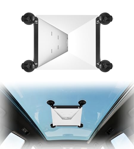 MEKEET Starlink Mini Mount- Suction Cup for Starlink Mini Accessories- Secure Satellite Mounting Kit for a Stable Satellite Signal, Vibration-Proof in RVs, Boats, Cars (Black)