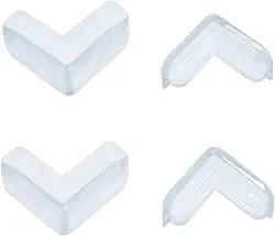 Kit 8 Protetor De Quina Para Criança Bebê Silicone Adesivo Vidro Moveis