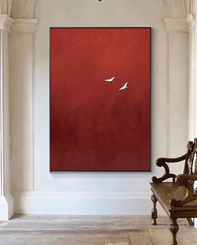 Décoration murale rouge pur inspirante pour créer une ambiance artistique intense