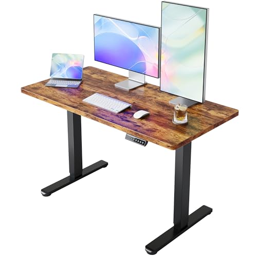HUANUO Electric Standing Desk,48' x 24' Height Adjustable Desk, 4 Memory Height Settings, Sit to...