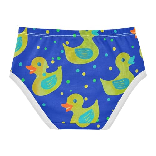 Personalized Girls Underwear Toddler 2t Cotton Panties Little Girl Cute Ducks Blue Briefs Girls Undies2