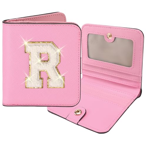 Image of RNIEGA Initial Wallet Women Small Teen Girl Gifts Trendy Stuff Girls Wallets Personalized Christmas Birthday Gift for Women Friends Daughter Granddaughter 6 7 8 9 10 11 12 13 Year Old Pink R