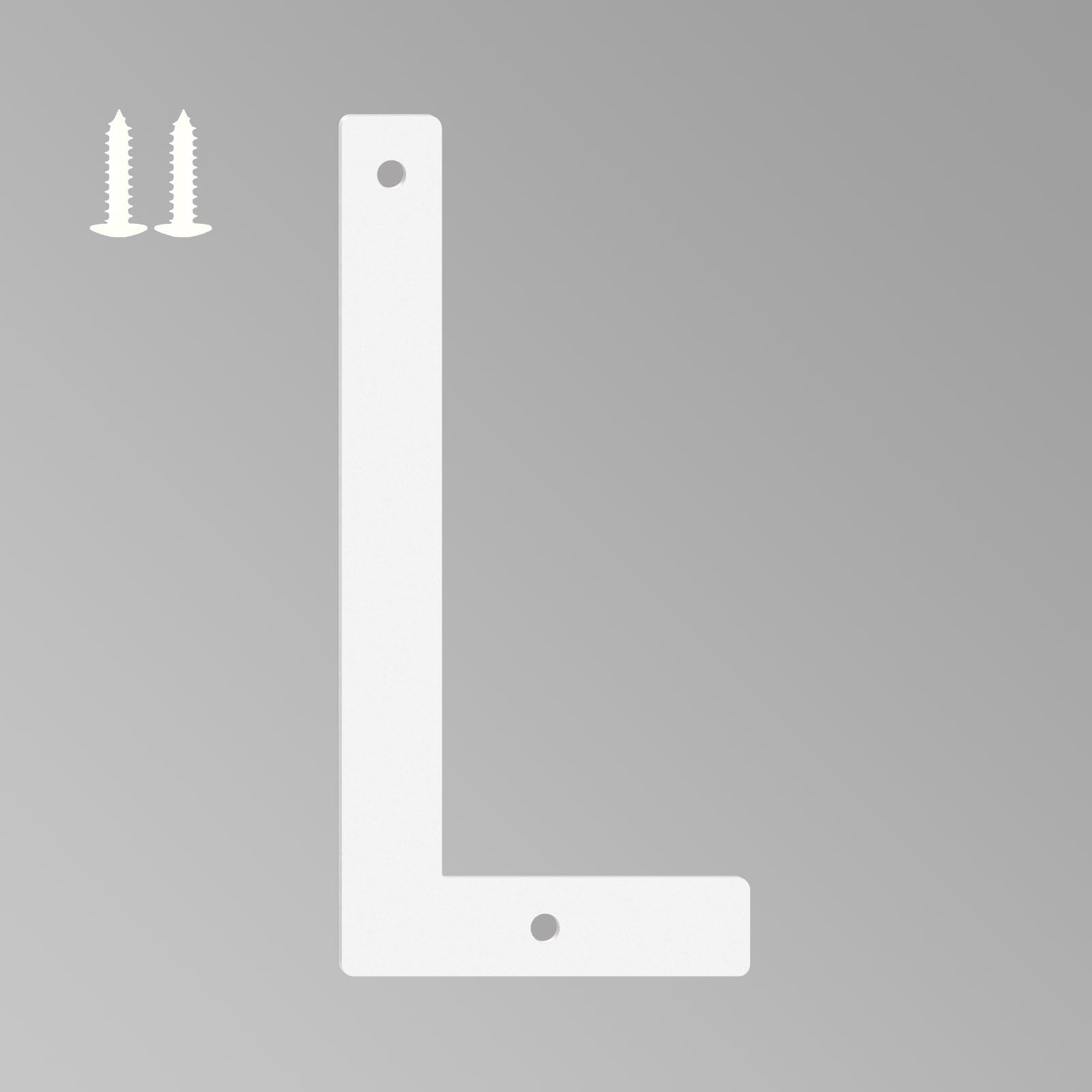 16 Inch White House Numbers for Outside, Metal Letters for Outdoor Signs, Anti-rust Aluminium House Address Letters for Front Door, Office, and Garden Decoration (Letter L)