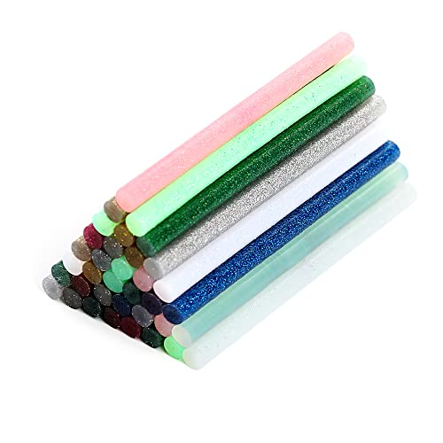 Tilswall 72 Barras de Pegamento de 7 x 100 mm, 12 Barras de Pegamento Caliente Coloridas de Colores Brillantes para Pistola de Silicona de 7 mm, Ideal para Bricolaje Reparación de Decoración Cover