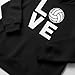 Tstars Volleyball Hoodies Gifts for Teen Girls Women Fans Team Players Love Sweatshirt Hoodie Large Black