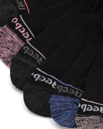 Image of Reebok Womens No Show Socks Moisture Wicking Cushion Low Cut Socks 12 Pack