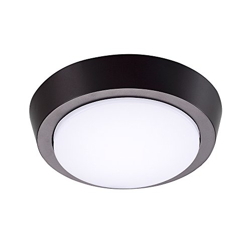 GETINLIGHT 5 Inch Flush Mount LED Ceiling Light with ETL Listed, Bright White 4000K, Bronze Finish, IN-0302-1-BZ-40