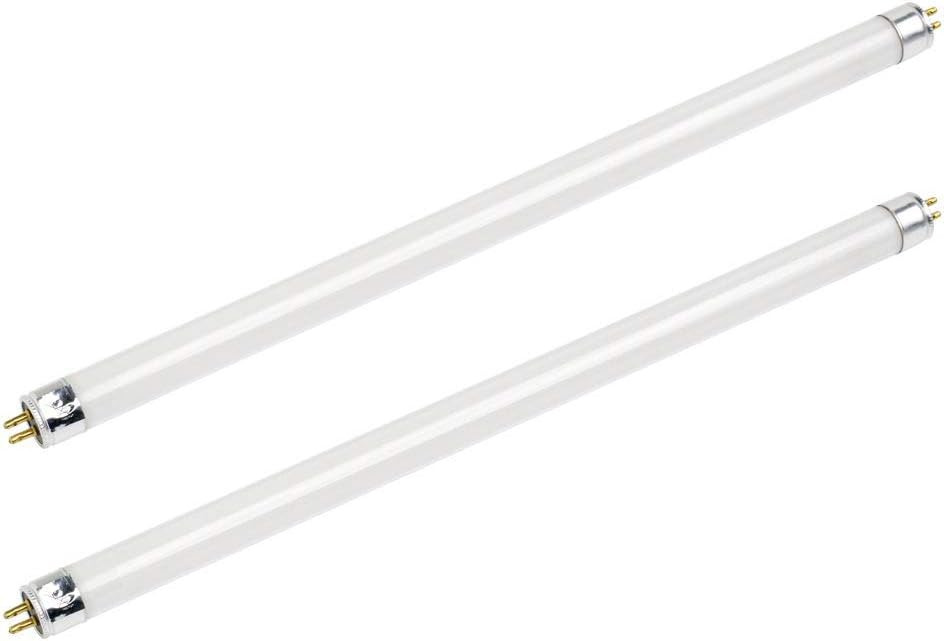 Bluex Bulbs (Pack of 2) F6T5/WW 6W T5 9" F6T5WW Light Bulb Warm White 3000k Fluorescent Light Bulb 12,000HR