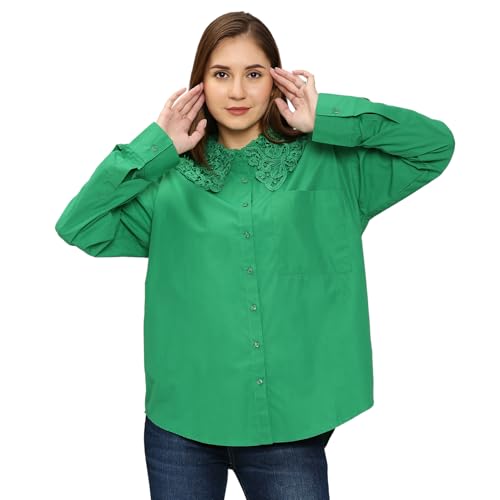 Image of Spykar Solid Blended Round Neck Women's Regular Fit Top