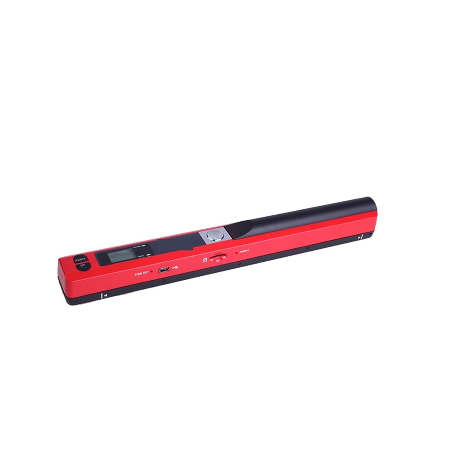 Document Scanner, Portable New Creative Handheld Mobile Portable Document Scanner, 900DPI Type-c LCD Display Support JPG/PDF Format Selection(Rosso)