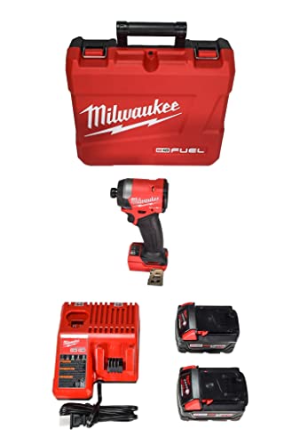 Milwaukee 2953-22 18V Cordless Brushless 1/4" Hex Impact Driver Kit with (2) 5.0Ah Lithium Ion Batteries, Charger & Tool Case