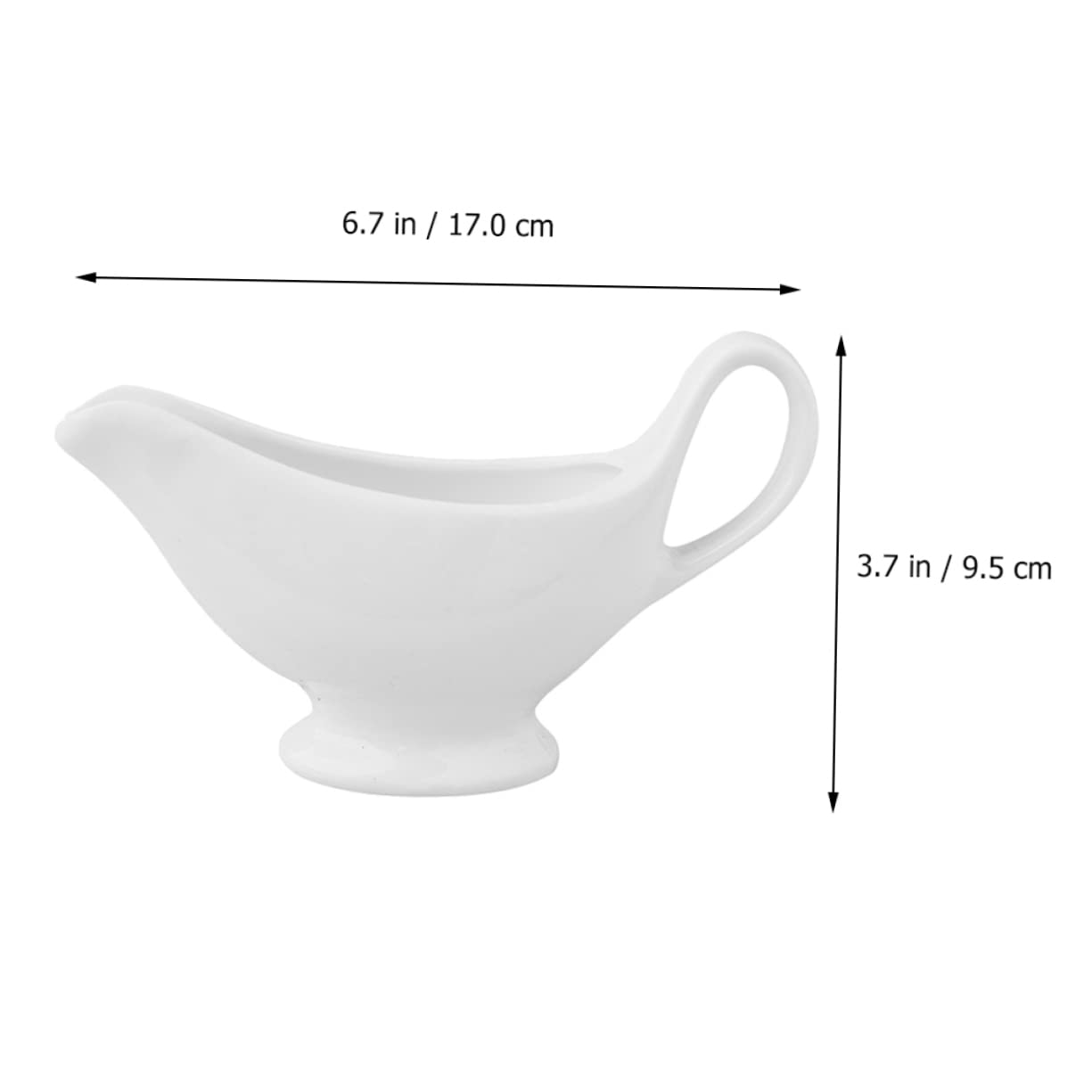 VINTORKY 1pc Sauce Hopper Condiment Boats Coffee Creamer Pourer Sauce Dish Seasoning Dishes Sauce Serving Bowl Dipping Sauce Bowls Dip Bowls Gravy Restaurant Condiment Bowl White Ceramics