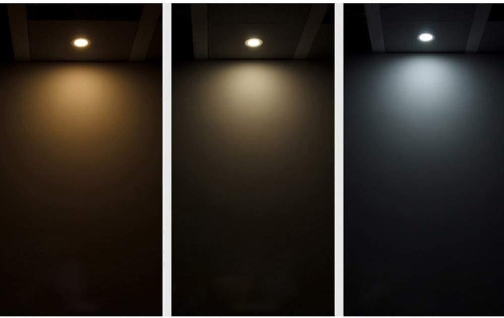 Spotlight，Slim Led Downlight Led Recessed Ceiling Lamp Flame Retardant Shell for Pathway Living Room Bedroom Bathroom Outdoor Lights/Warm Light/8W