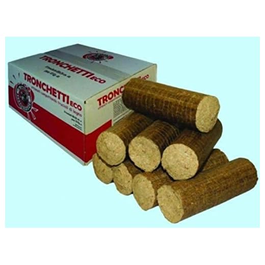 Tronchetti Ceppi Eco Brik In Segatura Pressata Per Caminetti Cf.8 Pz.