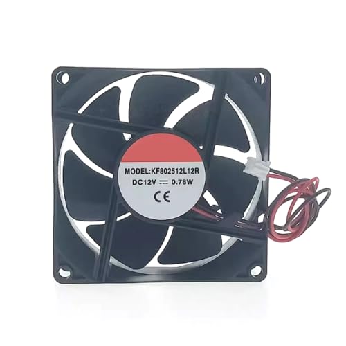 Ventilador KF8025L12R de bajo consumo 0.78W para un enfriamiento silencioso y continuo