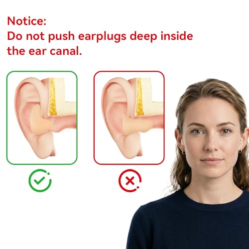 Image of LYSIAN Moldable Silicone Ear Plugs for Sleeping, Snoring & Side Sleepers, Soft Reusable Noise Reduction Earplugs for Sleep, Travel & Swimming, 5 Pairs, Skin Color