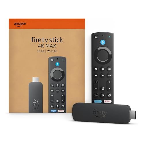 Fire TV Stick 4K Max di Amazon (Ultimo modello), Dispositivo per lo streaming con supporto per Wi-Fi 6E e modalità ambiente