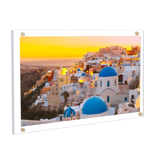 Kalami 8.5x14 Acrylic Wall Mount Picture Frame Self Adhesive