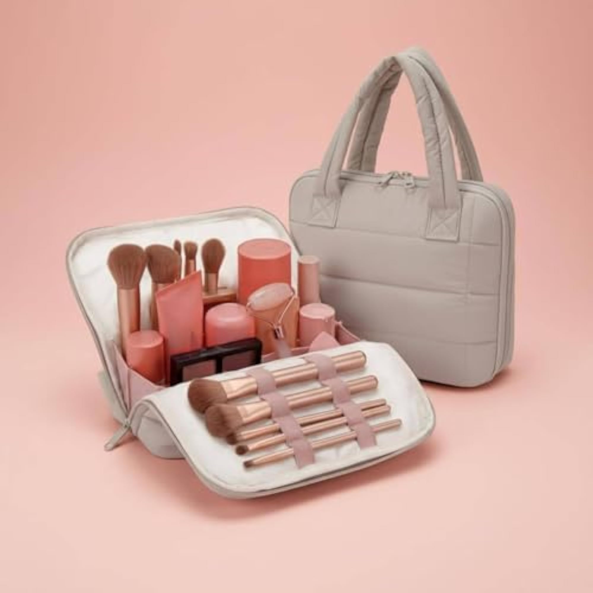 Folding Makeup Bag for Women, Lightweight Organizer