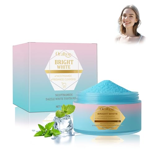 Polvo Blanqueador Dental Azul 100g, blanqueador dental, Fórmula Avanzada para Eliminar Manchas de Café/Té, Color Azul Característico, Blanqueamiento Dental de Larga Duración