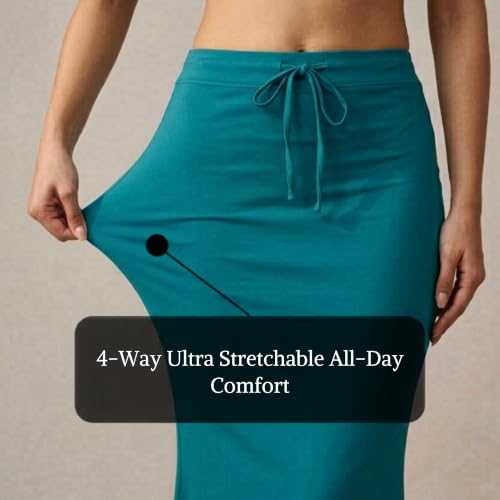 Image of Women's Saree Shapewear - Slim Fit Stretchable Petticoat for Sarees | Comfortable Waistband | Body Shaping Underskirt