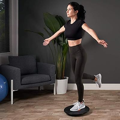 URBNFit Standing Desk Balance Board Balancing Board for Under Desk- Exercise Balance Stability Trainer, Helps Increase Strength and Flexibility, Full Body Exercise - Office Wobble Boards 15 Inch