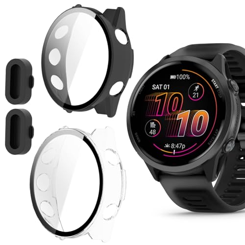 Coque montre Blueshaweu Forerunner 570 évite les rayures d'écran et la poussière