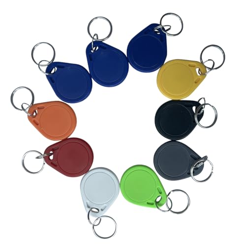YARONGTECH® 10PCS Wasserdicht ABS 13.56MHz ISO14443A 1K NFC RFID Token, RFID Schlüsselanhänger, RFID-Tag