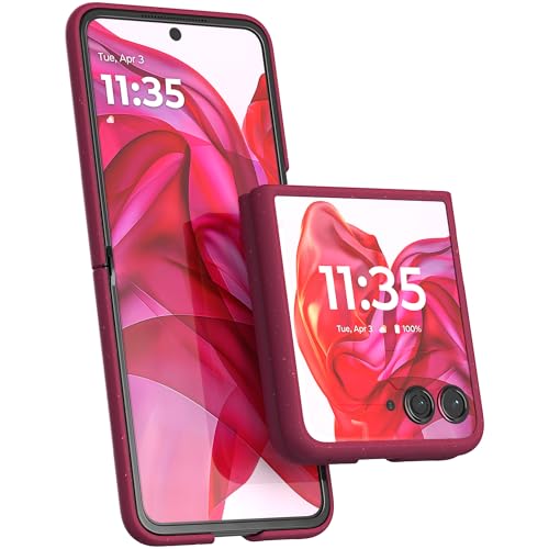 Coque rigide Motorola Razr+ 2024/2025 étui rose mince en polycarbonate