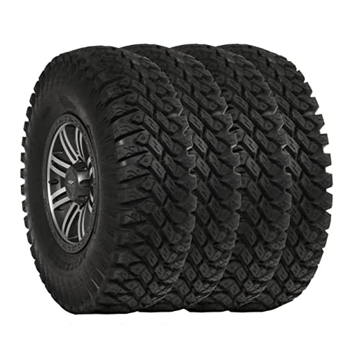 Set of 4 - FALCON RIDGE Vanquish A/T Tire 8 Ply Radial DOT for UTV and Side-by-Side (32x10-R14)