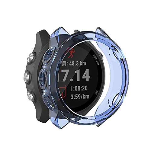 Accessoires de montre GPS Garmin Forerunner 245 protection TPU bleu