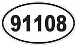 US Decal, Inc. Number 91108 Oval Sticker