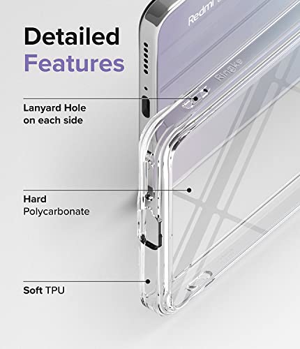 Ringke Fusion Compatible with Xiaomi Redmi Note 11 Pro / 11 Pro 5G / 11 Pro Plus 5G / 11E Pro Case Cover Transparent Hard PC Back TPU Bumper Scratch Resistant Natural Form - Clear