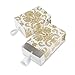 Kate Aspen "Treasures" Traditional Gold Damask Favor Box, Set of 24