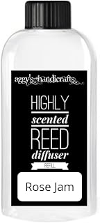 ROSE JAM Handmade Highly Scented Reed Diffuser 100ml Refill Air Freshener for Home