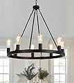 AMZASA Wagon Wheel Chandelier