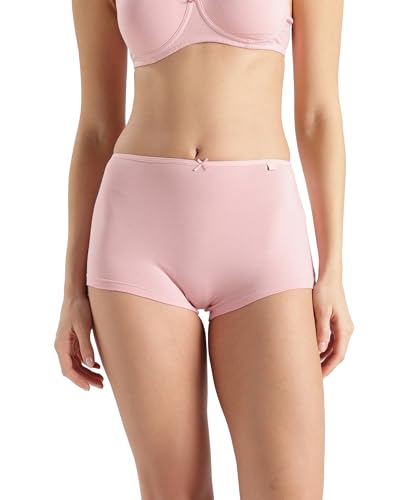 Image of Jockey SS04 Women High Coverage Super Combed Cotton Elastane Stretch Boy Leg with Concealed Waistband and StayFresh Treatment Crush N Blush L