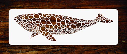 Plantilla reutilizable para pared, diseño de ballena, 40,5 x 11,5 cm Cover