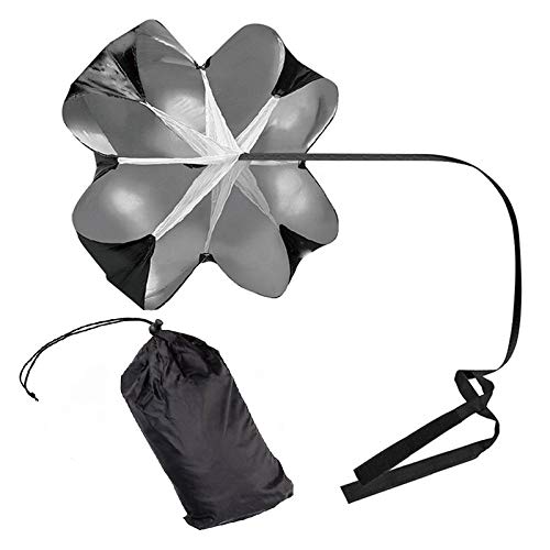 Running Speed Training, 56" Speed Parachute with Belt, Running Speed Power Chute Power Training Umbrella for Runner, Football, Soccer Drilling
