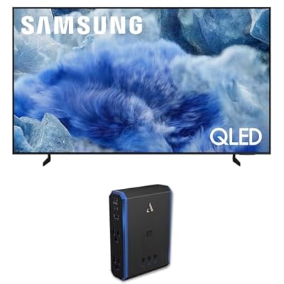 Samsung QN50Q8FAAFXZA 50 Inch Class QLED Q8F 4K Vision AI Smart TV with an Austere 5S-PS4-US1 4-Outlet Power with Omniport USB (2025)