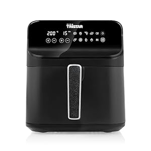 Tristar FR-9025 Digitale heteluchtfriteuse, 6 l, 1,5 kg frietjes, matzwarte behuizing