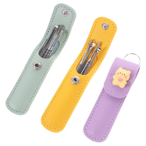 FOMIYES 6 Piece Ear Digger Spoon Set Ear Cleaning Tools for Travel Set Light for Safe Earwax Removal