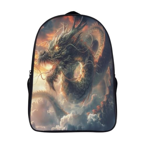 Sac à dos dragon pour enfant de 40x28x16cm idéal comme cartable scolaire pour garçons et filles