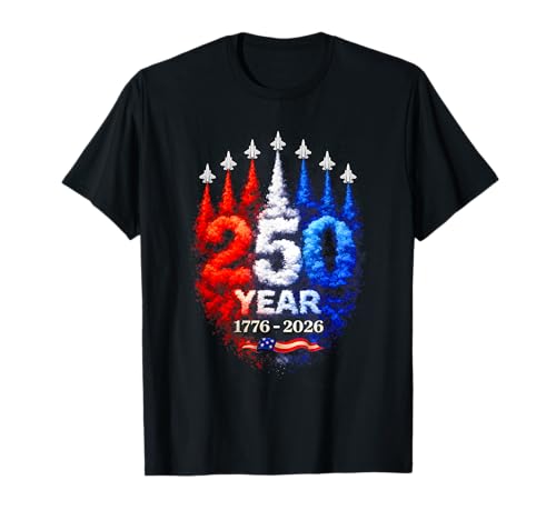 250th Anniversary USA Patriotic 250 Years American 4th July T-Shirt
