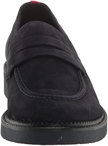 HUGO Mens Tonal Slip On Penny Loafer, Stark Navy, 7 US | Image 1
